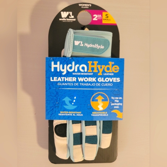 NEW Wells Lamont Leather Work Gloves, Water Resistant, Size Small, 2 Pairs - Picture 1 of 6